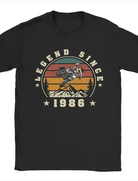 Years Old Birthday Motocross Legend Since 1986 Men's T Shirts Funny Tee Shirt Short Sleeve Round Collar T-Shirt Cotton Gift - Aliexpress - FashionsVida
