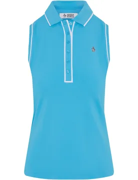 Polo Veronica, ärmellos, hellblau s - Original penguin - FashionsVida