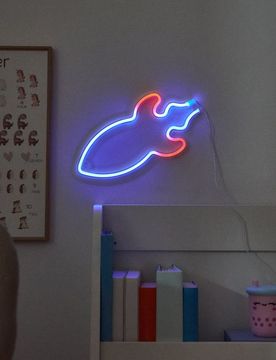 Lampada LED a forma di razzo - bianco