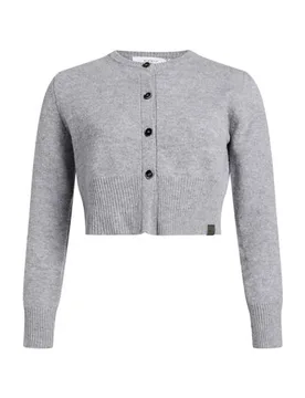 Strickjacke Damen Grau M Damen - BEATRICE .B - FashionsVida
