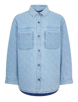 Levi'S Mens Ingleside Overshirt Badu Stone In Stonewash - Blue - Size Medium - Levis - FashionsVida