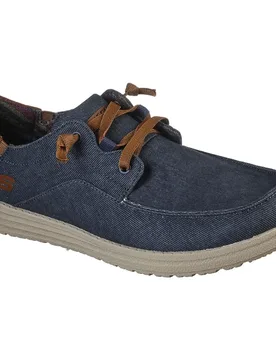 Baskets Melson Navy Canvas EU 43 - Skechers - FashionsVida