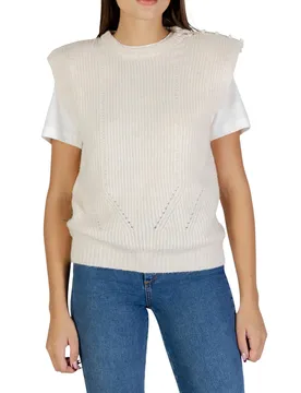 Ichi Damen Weste Beige 493756