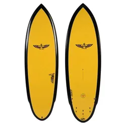 Planche De Surf Von Sol Shadow 5´9´´ Yellow / Black 175.3 cm unisex