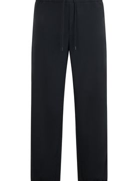 Straight-Cut Pants with Elastic Waist for Men