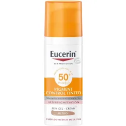 Protector Solar Facial Sun Face Pigment Control FPS50+ Tinted Light 50 ml Eucerin