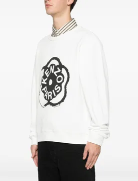 Kenzo felpa fiore boke uomo bianco - Kenzo - FashionsVida