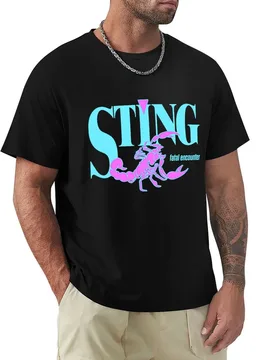 STING - Fatal Encounter Retro 90's Design T-Shirt High Elasticity Sports Tee Shirt - Aliexpress - FashionsVida