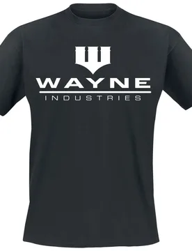 DC Comics T-Shirt - Wayne Industries - S bis XXL - für Männer - Größe L - schwarz - Lizenzierter Fanartikel - Männer - male - Batman - FashionsVida