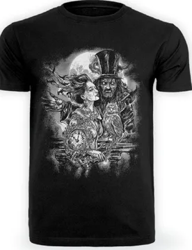 Gothic T-Shirt - Vampire Date - S bis 4XL - für Männer - Größe XXL - schwarz - Männer - male - Axel Hermann - FashionsVida