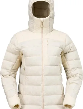 Norrona - Doudoune en duvet recyclé - Femund Down700 Zip Hood W Oatmeal en Nylon - Taille S - Beige - Norröna - FashionsVida