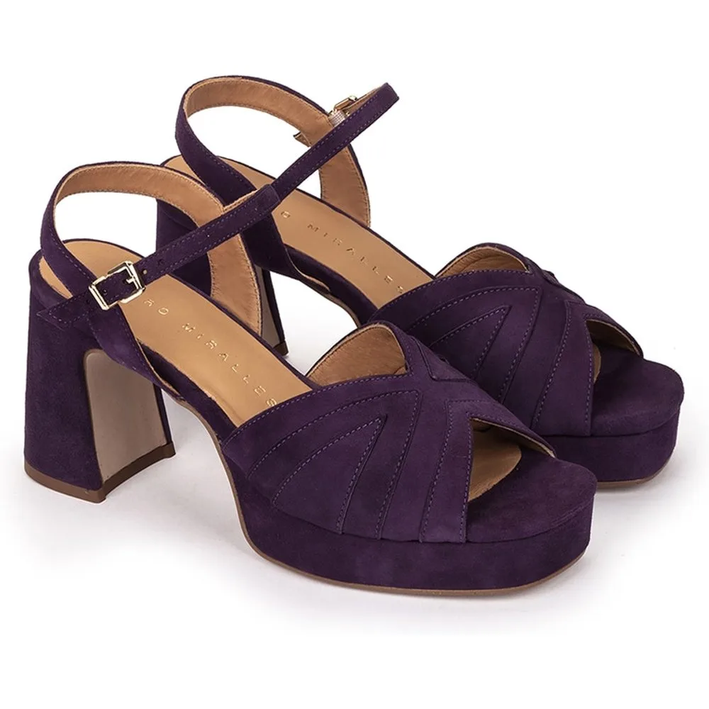 Sandalias de tacón de mujer con plataforma - Pedro Miralles - FashionsVida