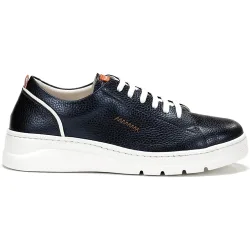 Zapatos de cordones de mujer fabricados en piel