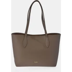 Bolso tote símil piel color negro