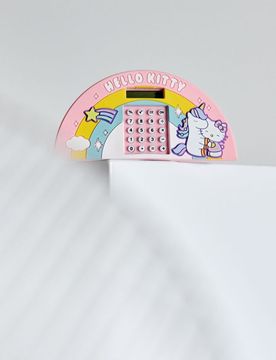 Portachiavi con calcolatrice e labirinto sul retro Hello Kitty - multicolor
