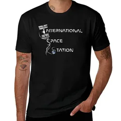 International Space Station T-Shirt Utility Work Short Sleeve Top