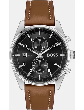 Reloj de hombre Skytraveller 1514161 cronógrafo de piel - Boss - FashionsVida