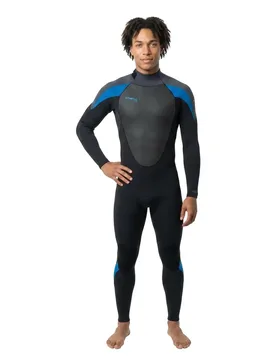 Combinaison Néoprène à Manches Longues Avec Fermeture éclair Dans Le Dos Epic 3/2 Mm Black / Graph / Baliblue MT - O´neill Wetsuits - FashionsVida