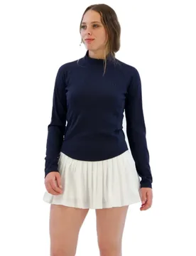Baseline Half Zip Long Sleeve T-shirt Classic Navy XS - Wilson - FashionsVida