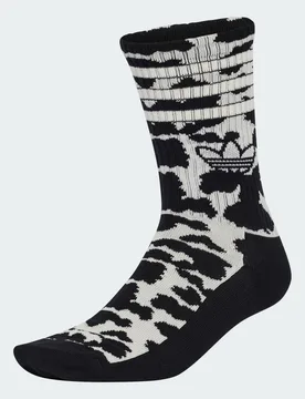 CALZE ANIMAL GRAPHIC 2 PAIA 43-45 Off White / Black - Adidas - FashionsVida