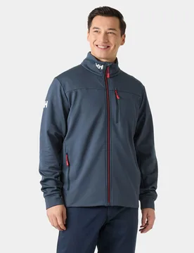 Men’s Crew Fleece Jacket Navy 2XL - Navy Blue - Male - Helly Hansen - FashionsVida