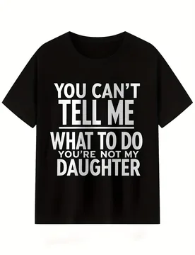 You Can't Tell Me What to Do" T-Shirt - Bold Statement, Black Crewneck Adult Tee - Aliexpress - FashionsVida