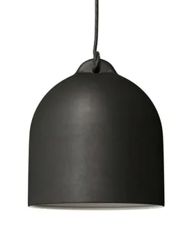 Cables Lampe Suspendue Avec Ampoule Textile Bell M 1.2 M Slate / White One Size - Creative - FashionsVida