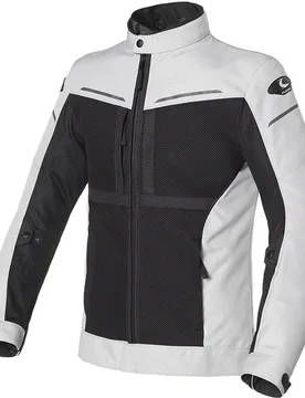 Giacca Moto Traforata NETSTYLE 2 MESH Grigio Chiaro N taglia L - Clover - FashionsVida