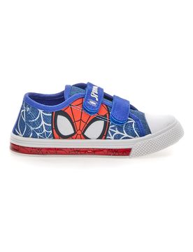 Scarpe blu in tessuto con luci e strappi R1310638T 26