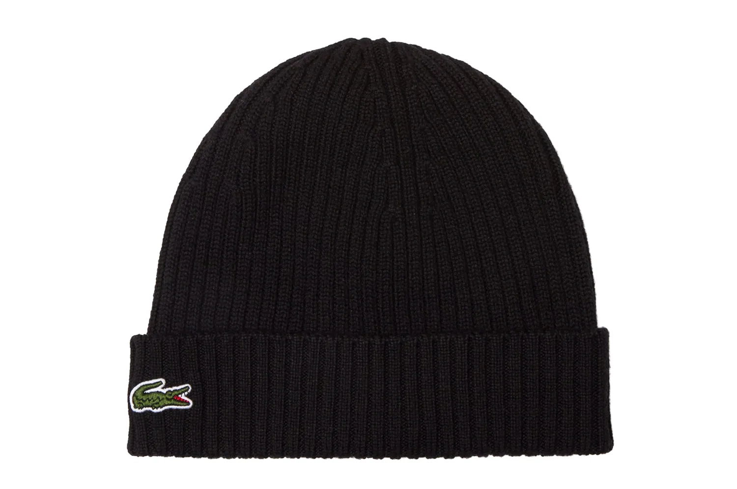 Rippstrick-Mütze - Mütze-Beanie - schwarz - Unisex - Size: OSFA - Lacoste - FashionsVida