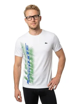 Maglietta A Maniche Corte Th5189 White 3XL - Lacoste - FashionsVida