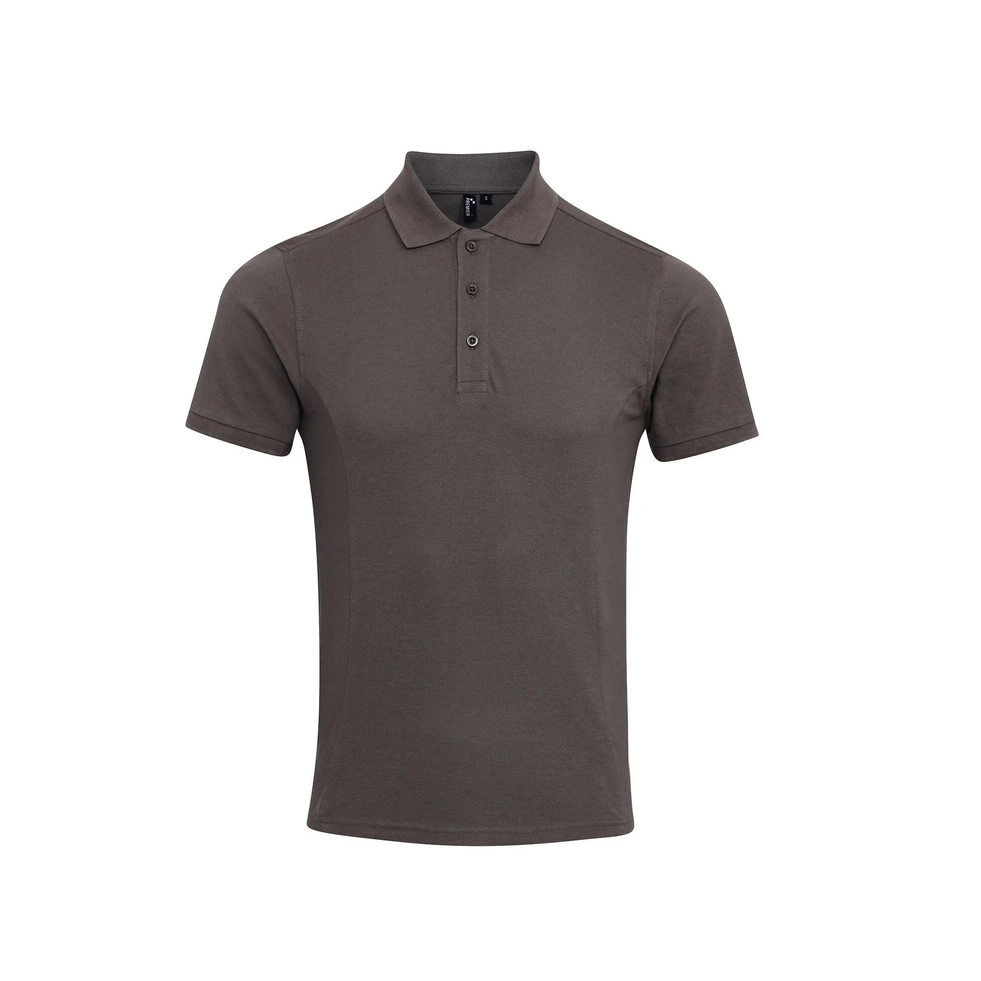 Mens Coolchecker Plus Pique Polo With Coolplus (Dark Grey) - Size 5xl - Premier - FashionsVida