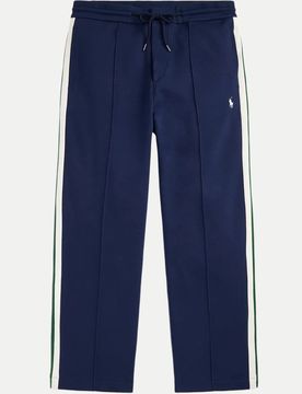 Polo Sweatpants aus einem strukturierten Baumwoll-Mix Blau M