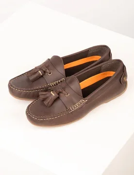 Wrelton Womens Leather Tassel Driving Loafer - - Size: 8 - Rydale - FashionsVida