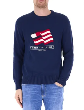 Maglione in cotone BLU L - Tommy hilfiger - FashionsVida