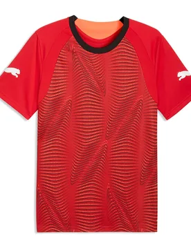 T-shirt à Manches Courtes Individualfinal Glowing Red / Mint Jelly / Black / black XL - Puma - FashionsVida