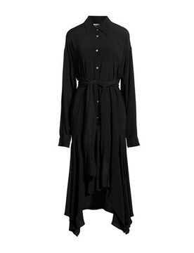 Vestido midi Mujer Negro 40 Mujer