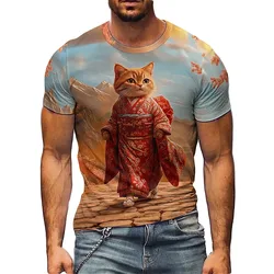 Men's Horror Element 3D Printed Short-Sleeve T-Shirt - Summer Beach, Men's Couple Outfit