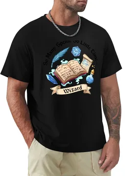 WIZARD DND CLASS: Wizard D20 Spell book, dice potion and crystal T-Shirt Basic Short Sleeve T-Shirt for Men - Aliexpress - FashionsVida