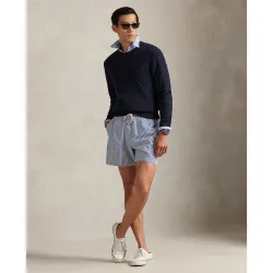 Bañador bermuda de hombre de sirsaca elástica de secado rápido tallas grandes