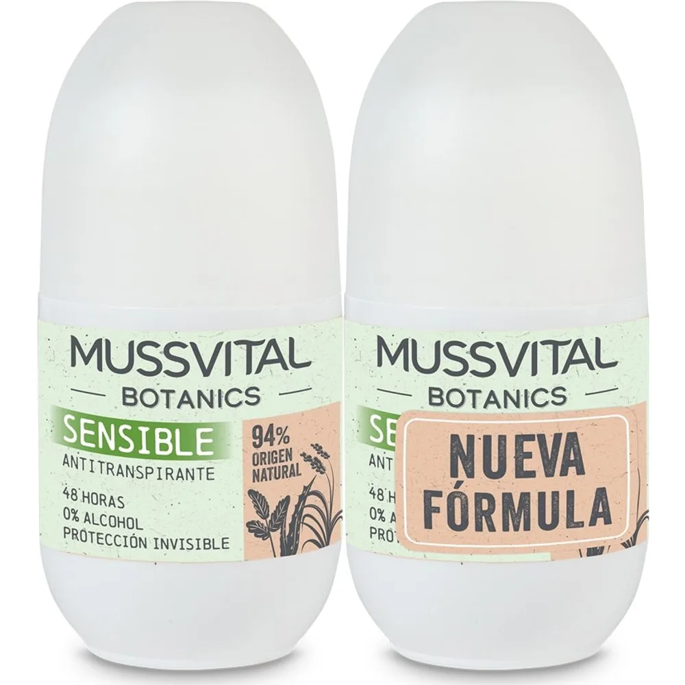 Desodorante Pieles Sensibles 75 ml X2 Botanics - Mussvital - FashionsVida