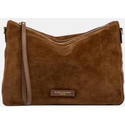 Bolso de mano modelo Nora en piel de ante con correa extraíble