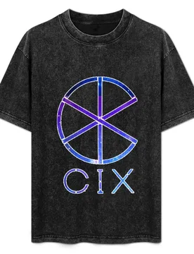 CIX (C9Boyz) Logo [BlueGalaxy] T-Shirt Plus Size Solid Color T-Shirt - Aliexpress - FashionsVida
