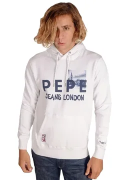 Pepe Jeans Felpa Joel White S - Pepe jeans - FashionsVida