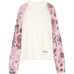 Jersey de mujer mangas estampadas