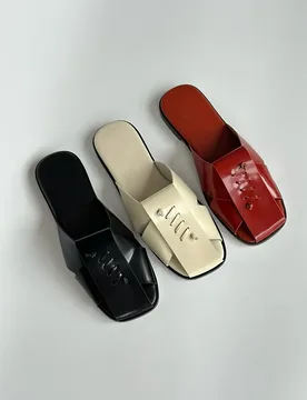 Withered 2026 Minimalist Cowhide Leather Slippers Handmade French Elegant Flat Slippers Shoes Mules Shoes Sandals Shoes Women - Aliexpress - FashionsVida