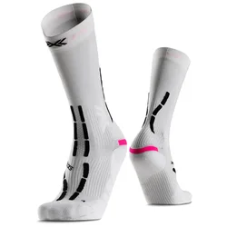 Calzini Crew Trail Anatomix X White / X Black EU 39-41