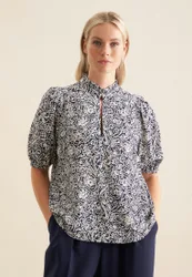 Shirtbluse Floral Blau 42