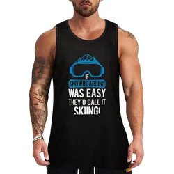 Snowboarder Funny Snowboard Tank Top Soft Cotton Tank Top Regular Fit Basic Undershirt