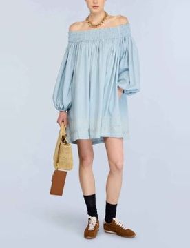 Para mujer. S6SY52 Vestido Sophie (42), Casual, Algodón, Manga larga